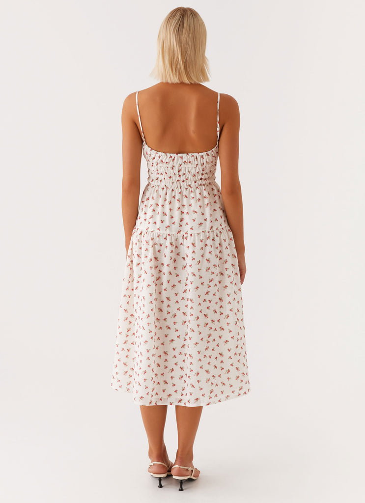 Arla Midi Dress - Red Ditsy Floral Peppermayo US Arla Midi Dress - Red Ditsy Floral Peppermayo US