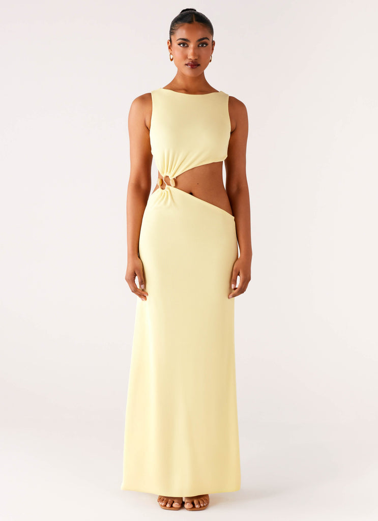Aruba Hardware Maxi Dress - Yellow Peppermayo US Aruba Hardware Maxi Dress - Yellow Peppermayo US