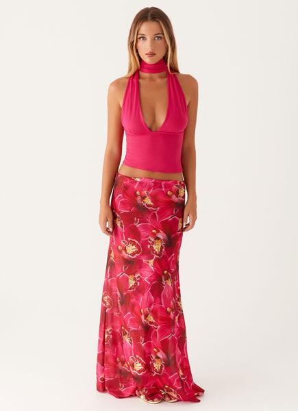Ashley Maxi Skirt - Orchid Pink – Peppermayo US Ashley Maxi Skirt - Orchid Pink – Peppermayo US