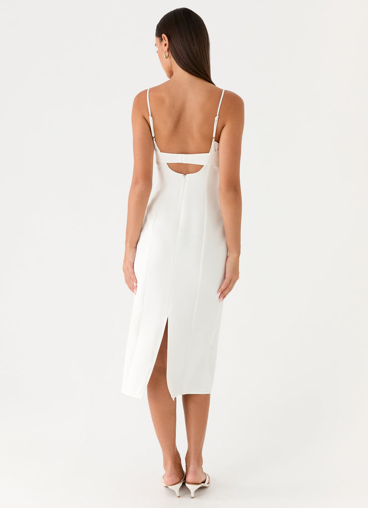 Asling Bustier Midi Dress - White White / US 16 Asling Bustier Midi Dress - White White / US 16