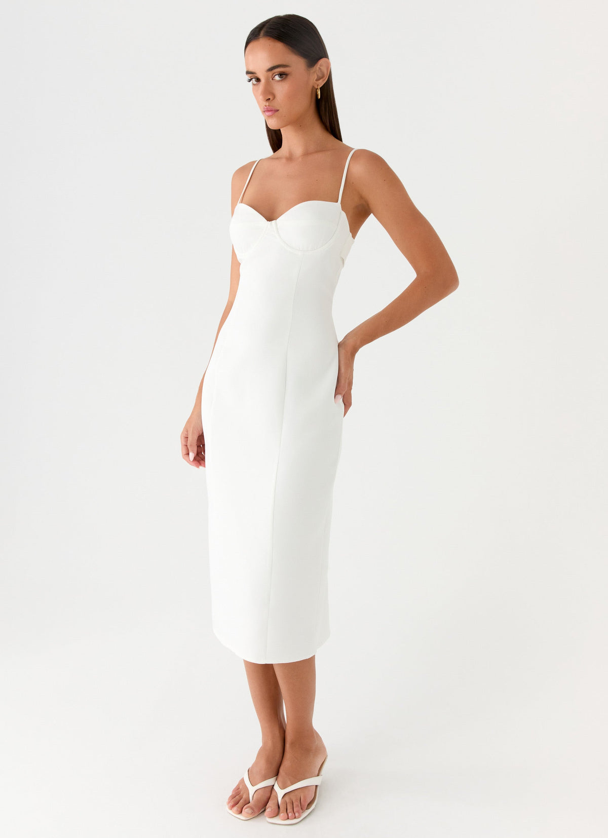 Asling Bustier Midi Dress