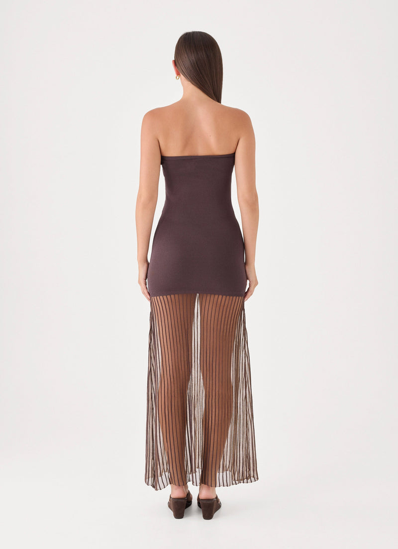 Aspen Maxi Dress - Chocolate