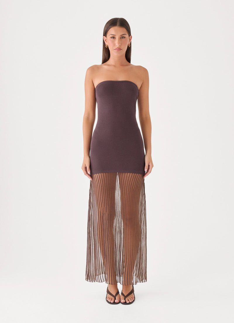 Aspen Maxi Dress - Chocolate