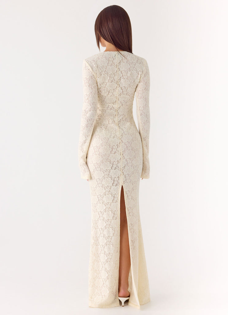 Astoria Long Sleeve Maxi Dress - Ivory Ivory / US 8 Astoria Long Sleeve Maxi Dress - Ivory Ivory / US 8