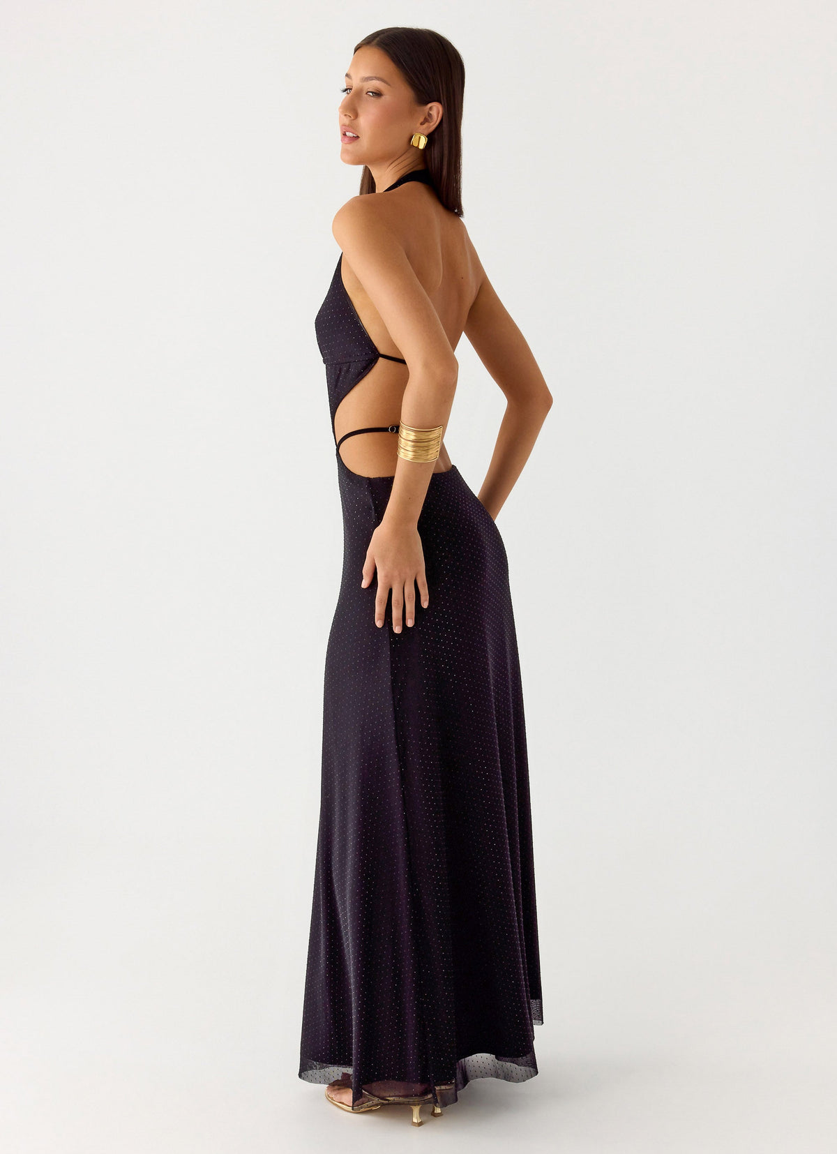 Astraeus Beaded Sequin Maxi Dress