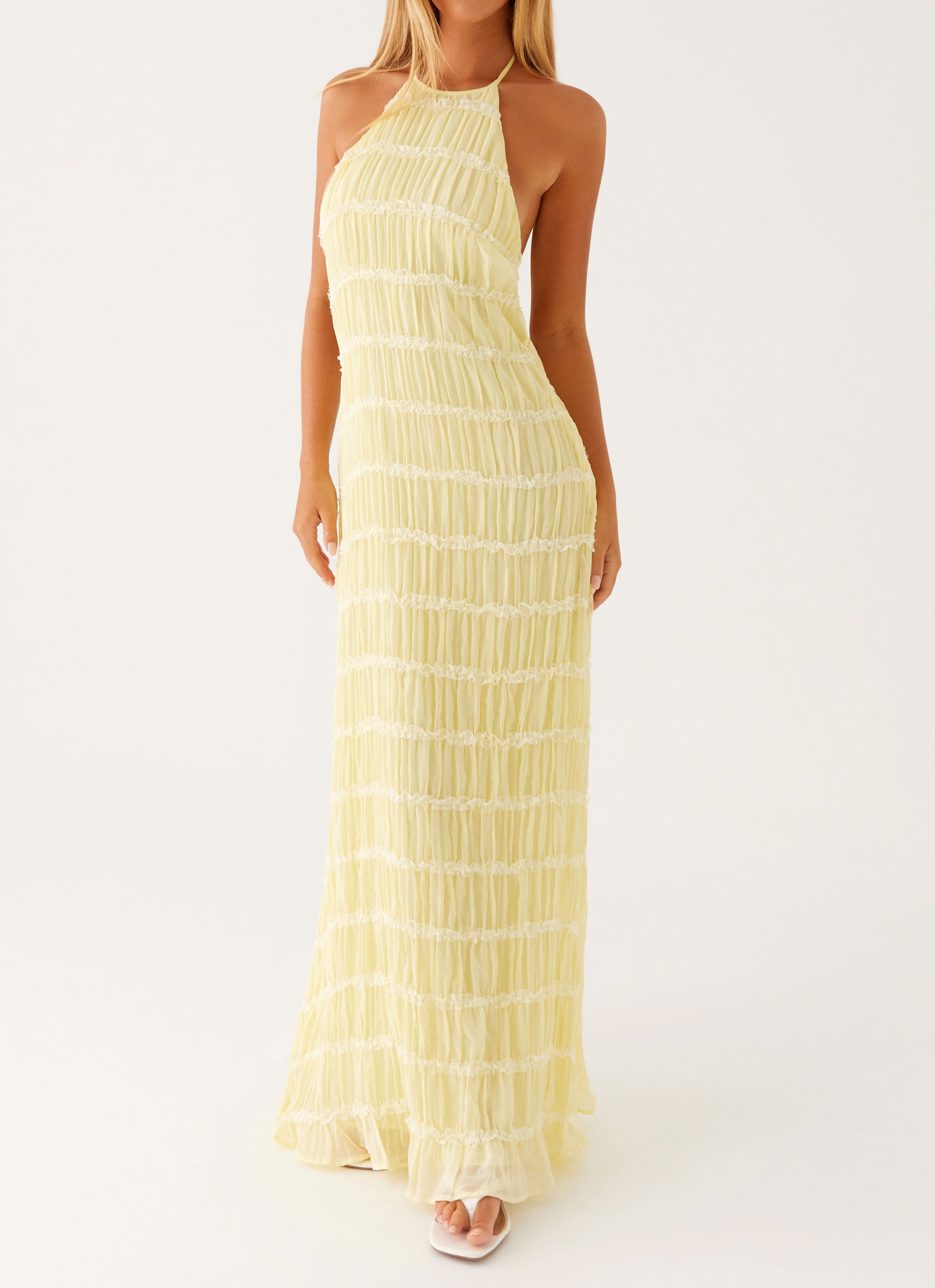 Aullie Maxi Dress - Yellow – Peppermayo US