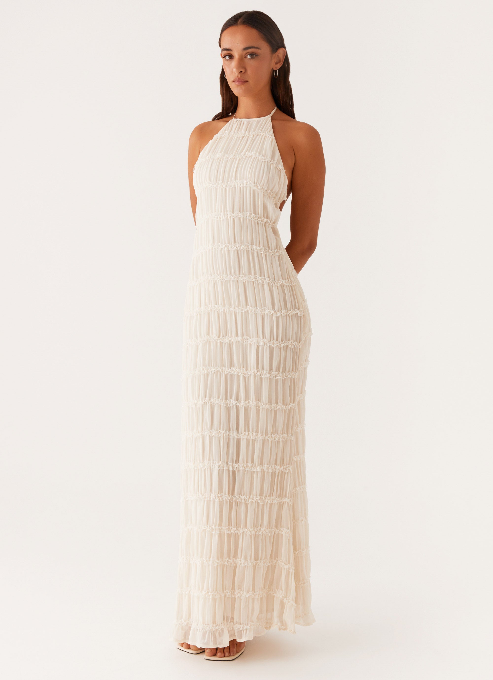 Aullie Maxi Dress - Ivory Ivory / US 16 Aullie Maxi Dress - Ivory Ivory / US 16