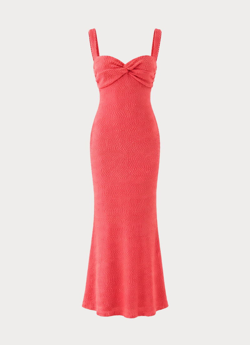 Aurelle Maxi Dress - Coral