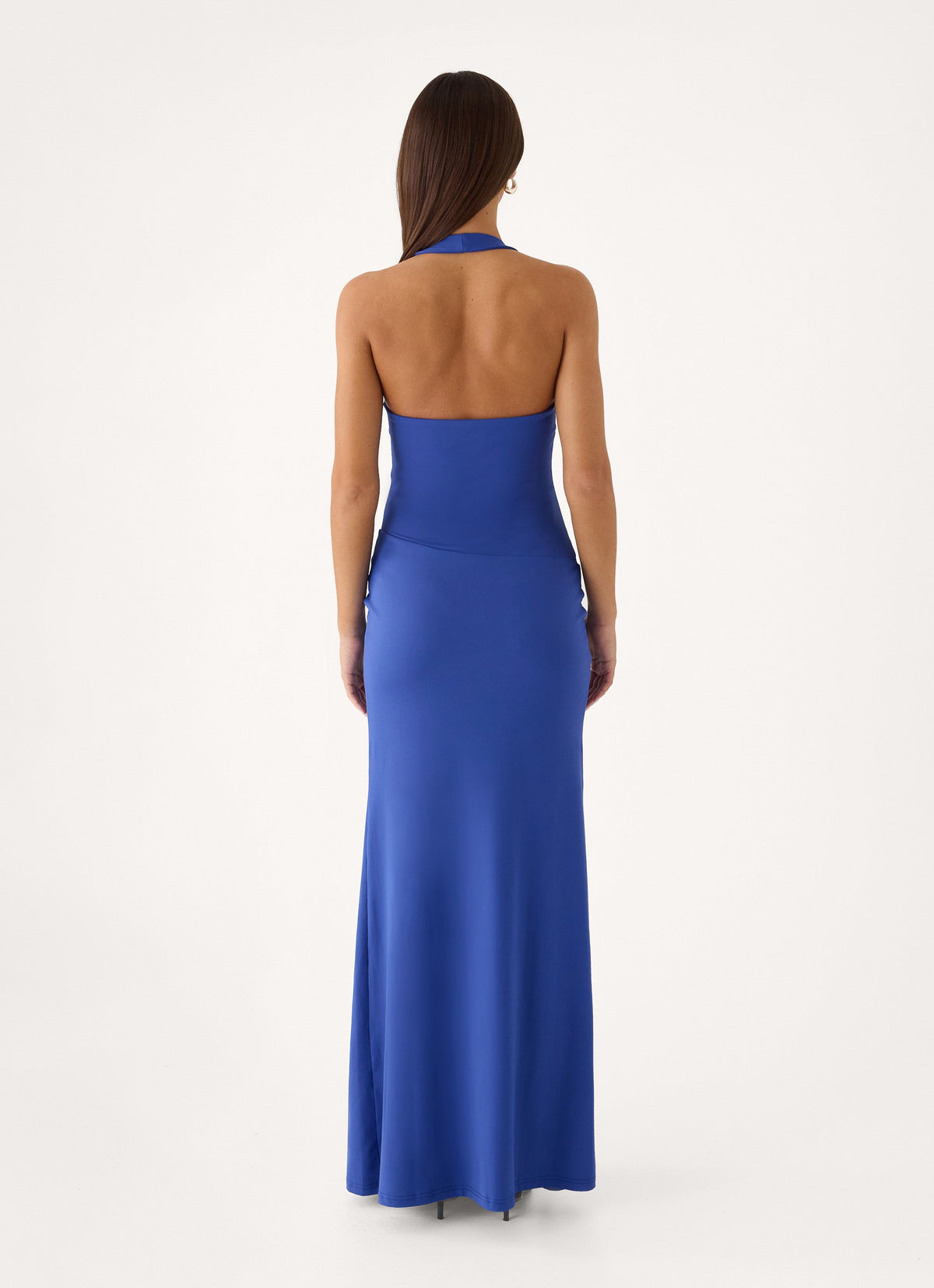 Aurielle Halter Maxi Dress - Cobalt Blue