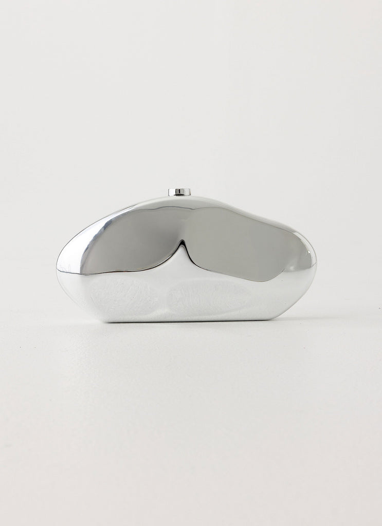 Aveline Clutch Bag - Silver