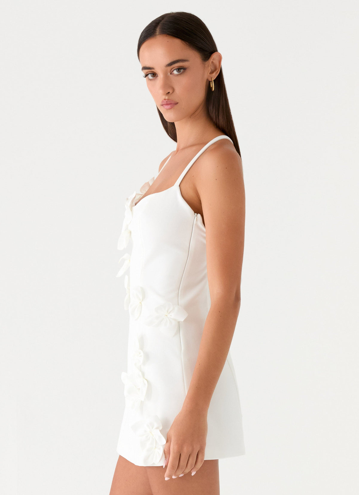 peppermayo white dress Palm Springs Mini NWT Womens Size 6 Drop waist Peppermayo Mini Dress Exclusive Linen