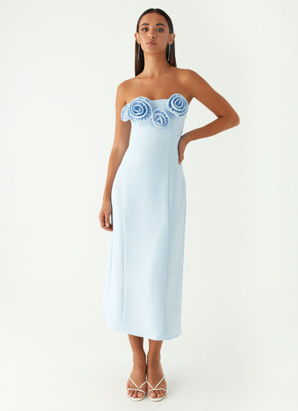 Patsie Strapless Midi Dress