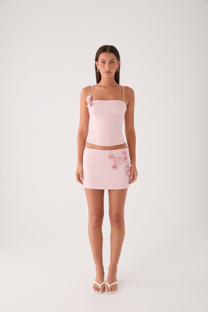 Ayella Bustier Top - Pink