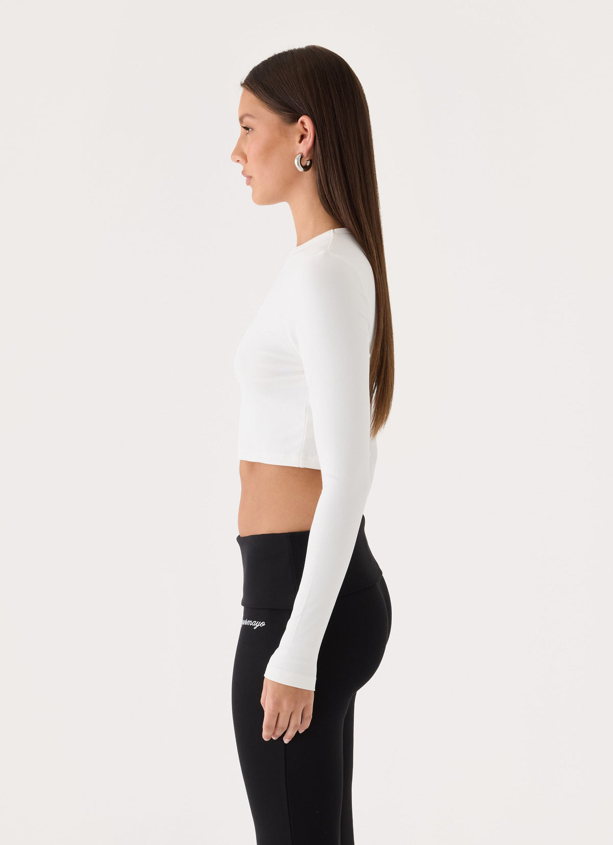 Baby Deluxe Cropped Tee - White