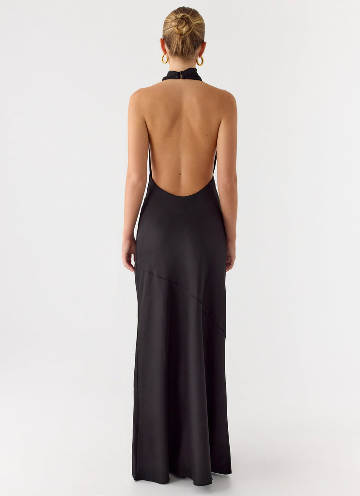 Back To Life Halter Maxi Dress - Black Black / US 14 Back To Life Halter Maxi Dress - Black Black / US 14