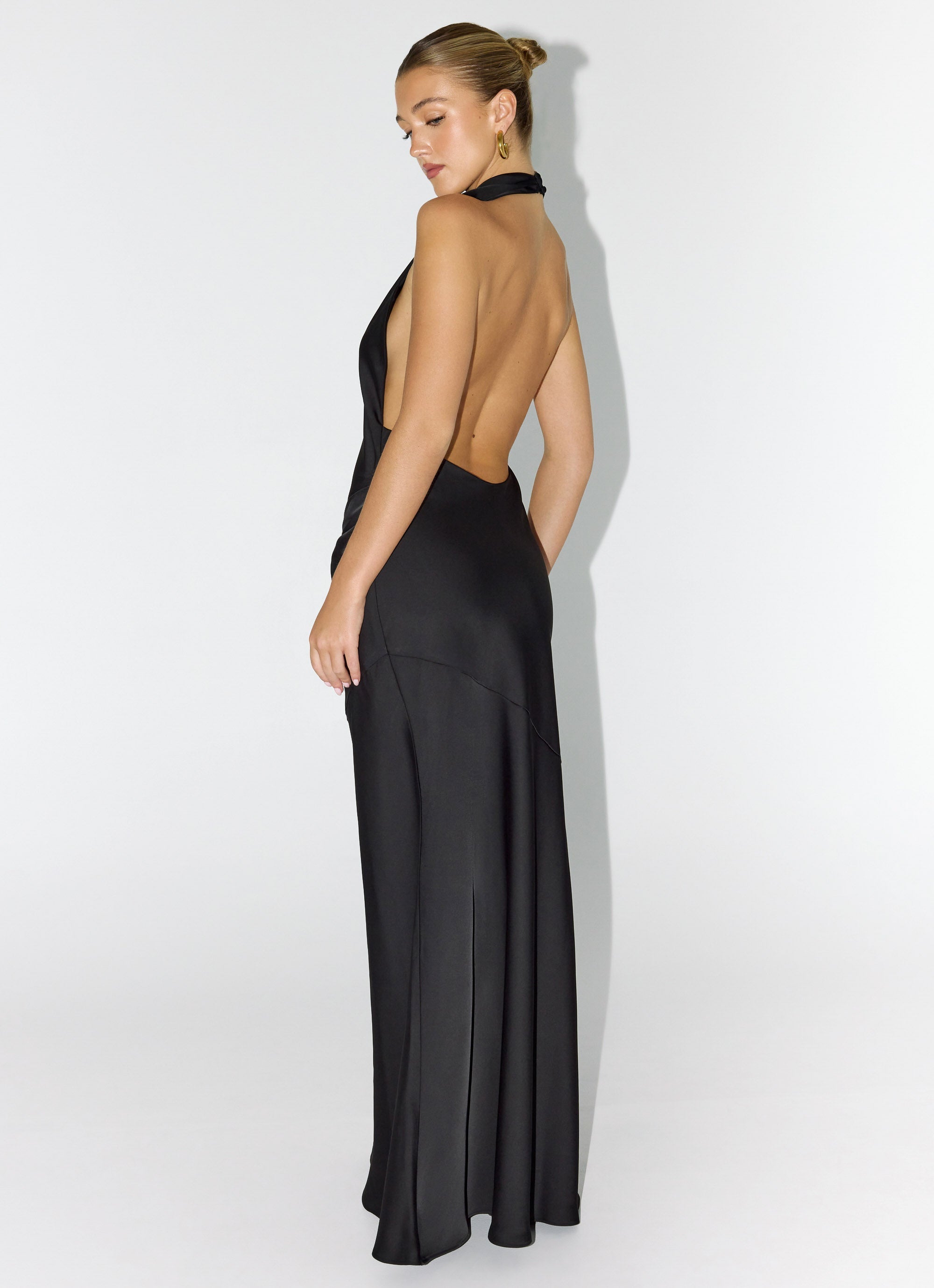 Back To Life Halter Maxi Dress - Black Black / US 14 Back To Life Halter Maxi Dress - Black Black / US 14