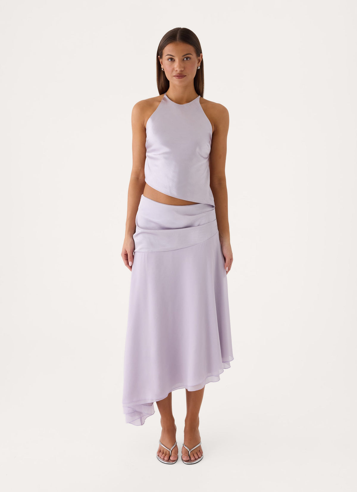 Be My Twilight Midi Skirt - Pale Lavender