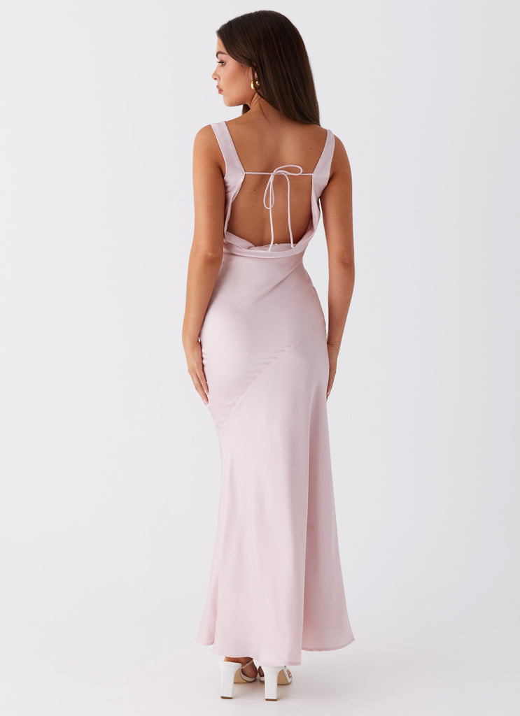 Be Mine Satin Maxi Dress - Mauve Pink Peppermayo US Be Mine Satin Maxi Dress - Mauve Pink Peppermayo US