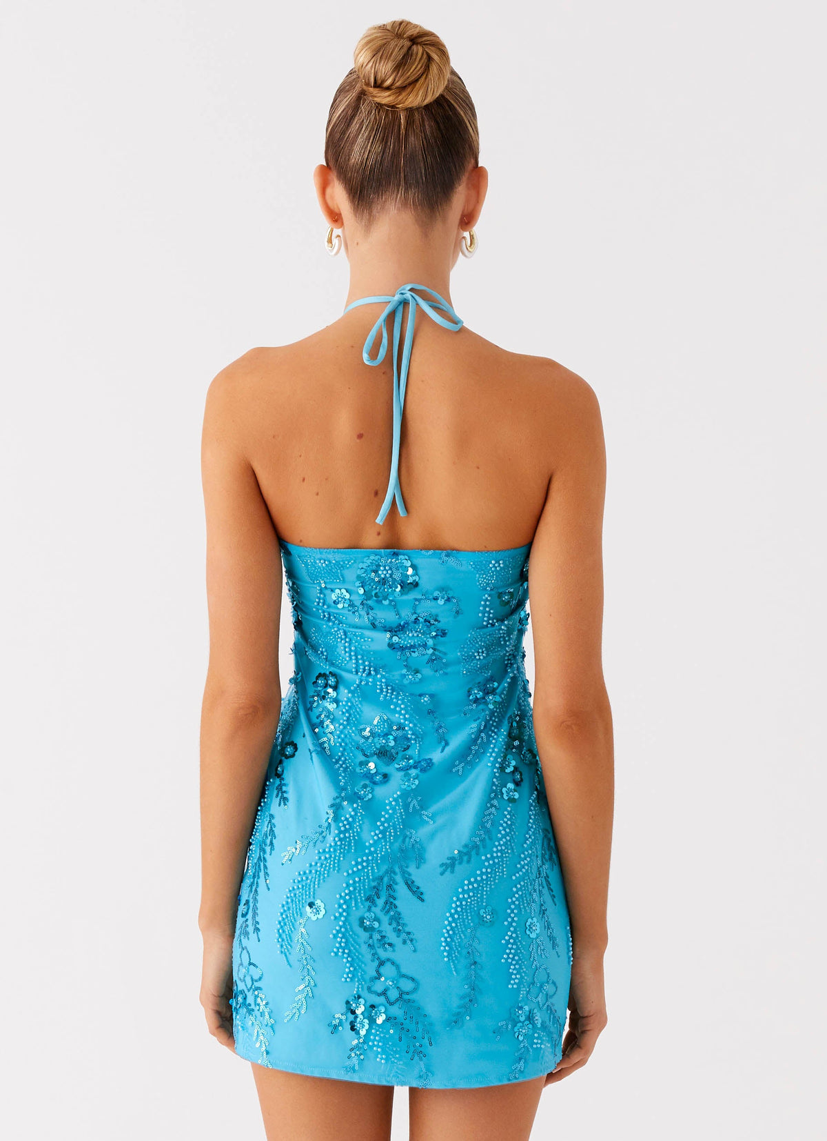 Bebe Beaded Mini Dress