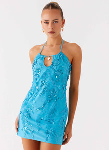 Bebe Beaded Mini Dress - Royal Blue Royal Blue / US 0 Bebe Beaded Mini Dress - Royal Blue Royal Blue / US 0