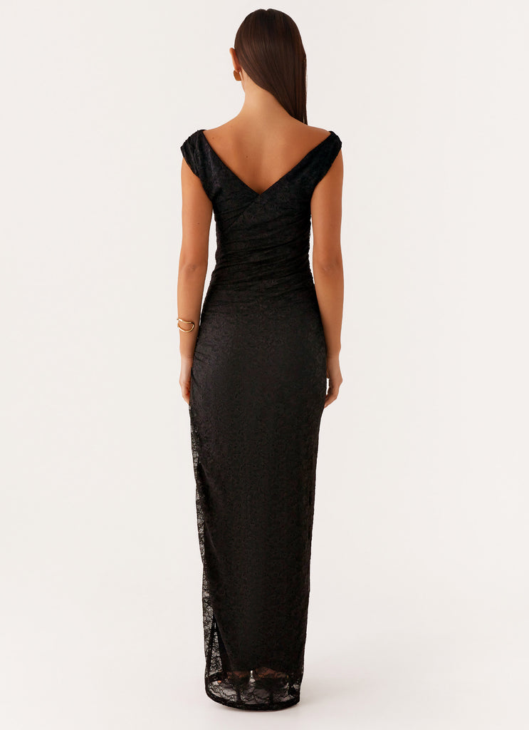 Best Of Luck Lace Maxi Dress - Black