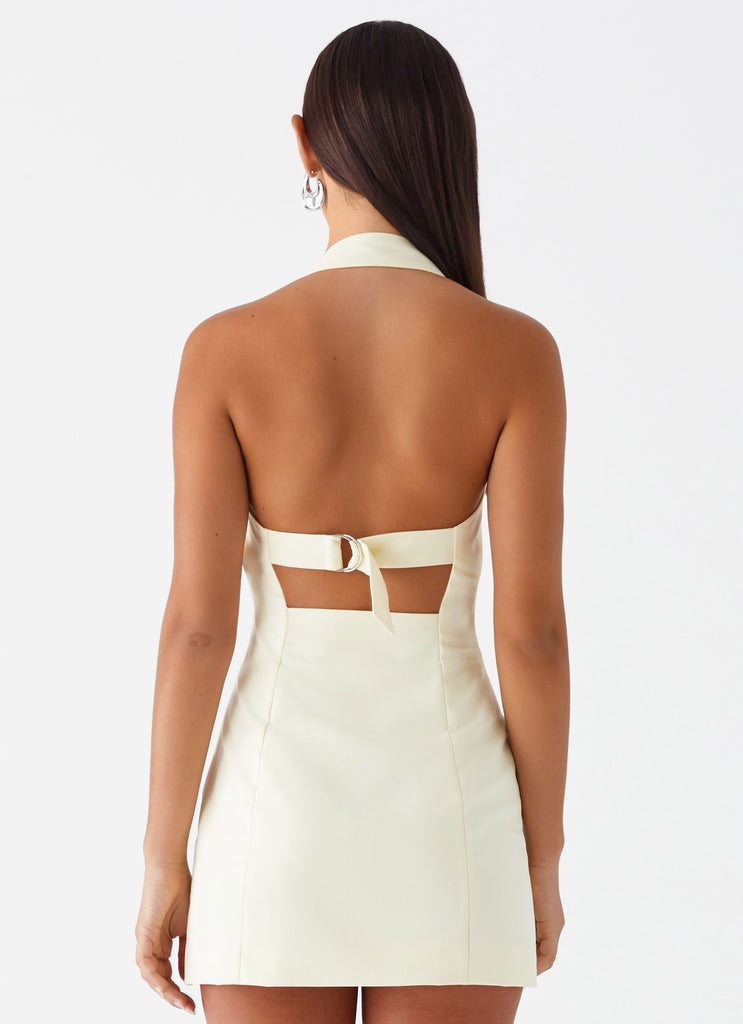 Bianca Halter Dress - Yellow