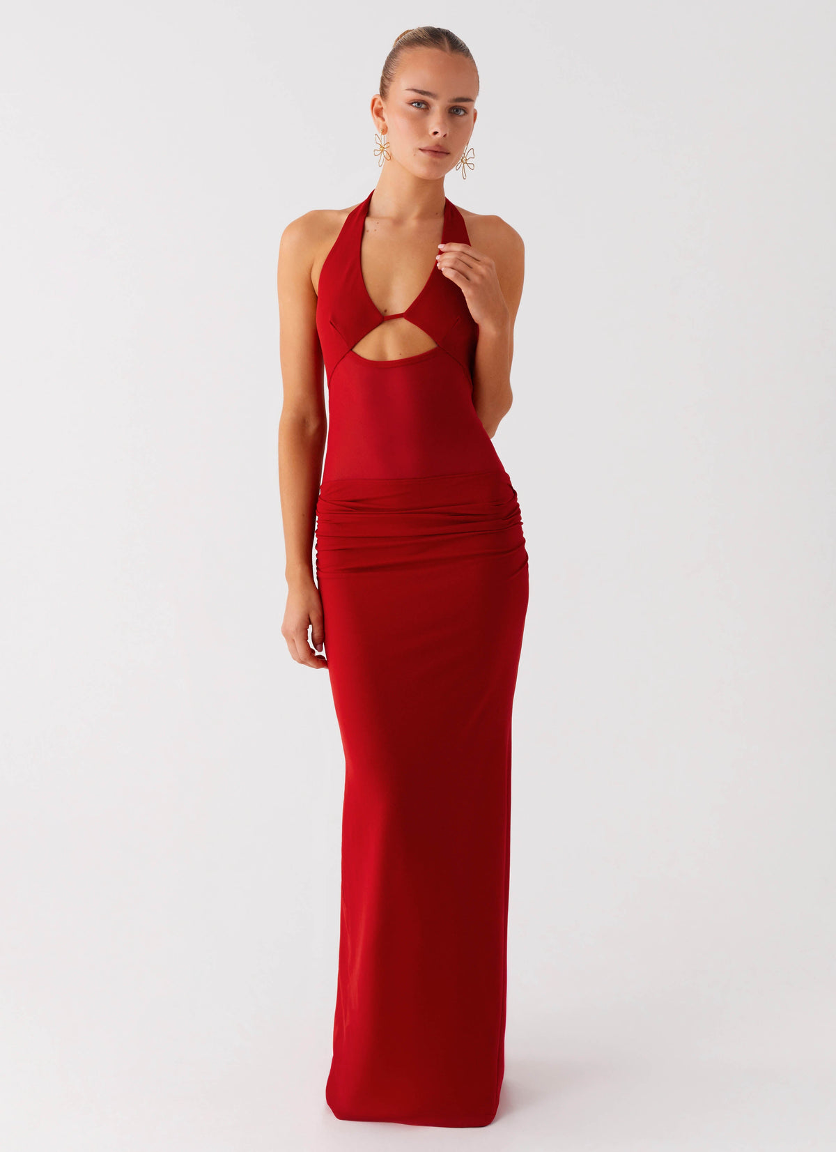 Billen Halter Maxi Dress