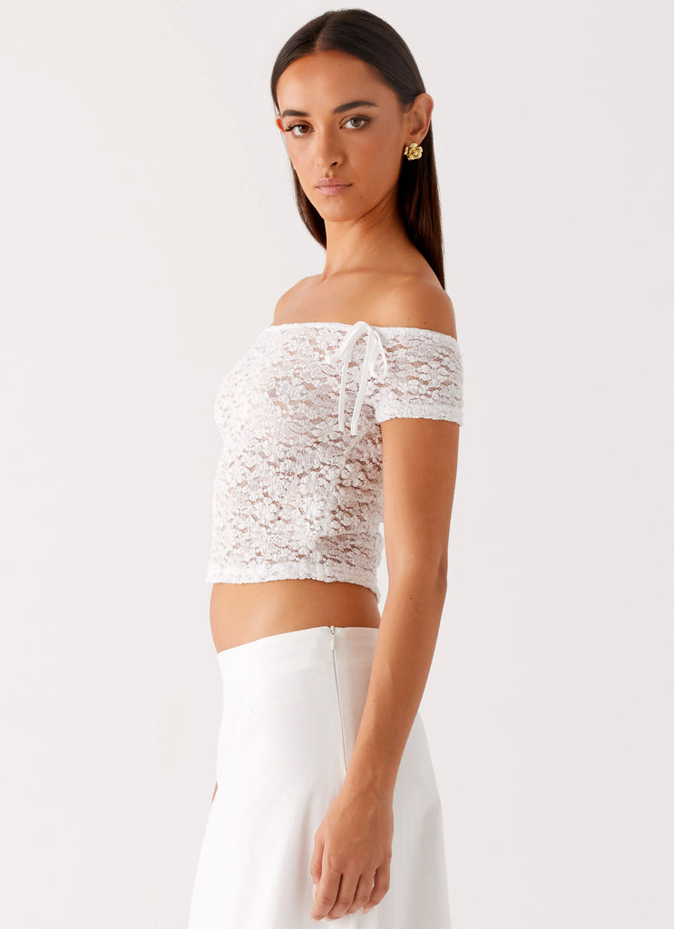 Billie Lace Top Ivory 2 Peppermayo