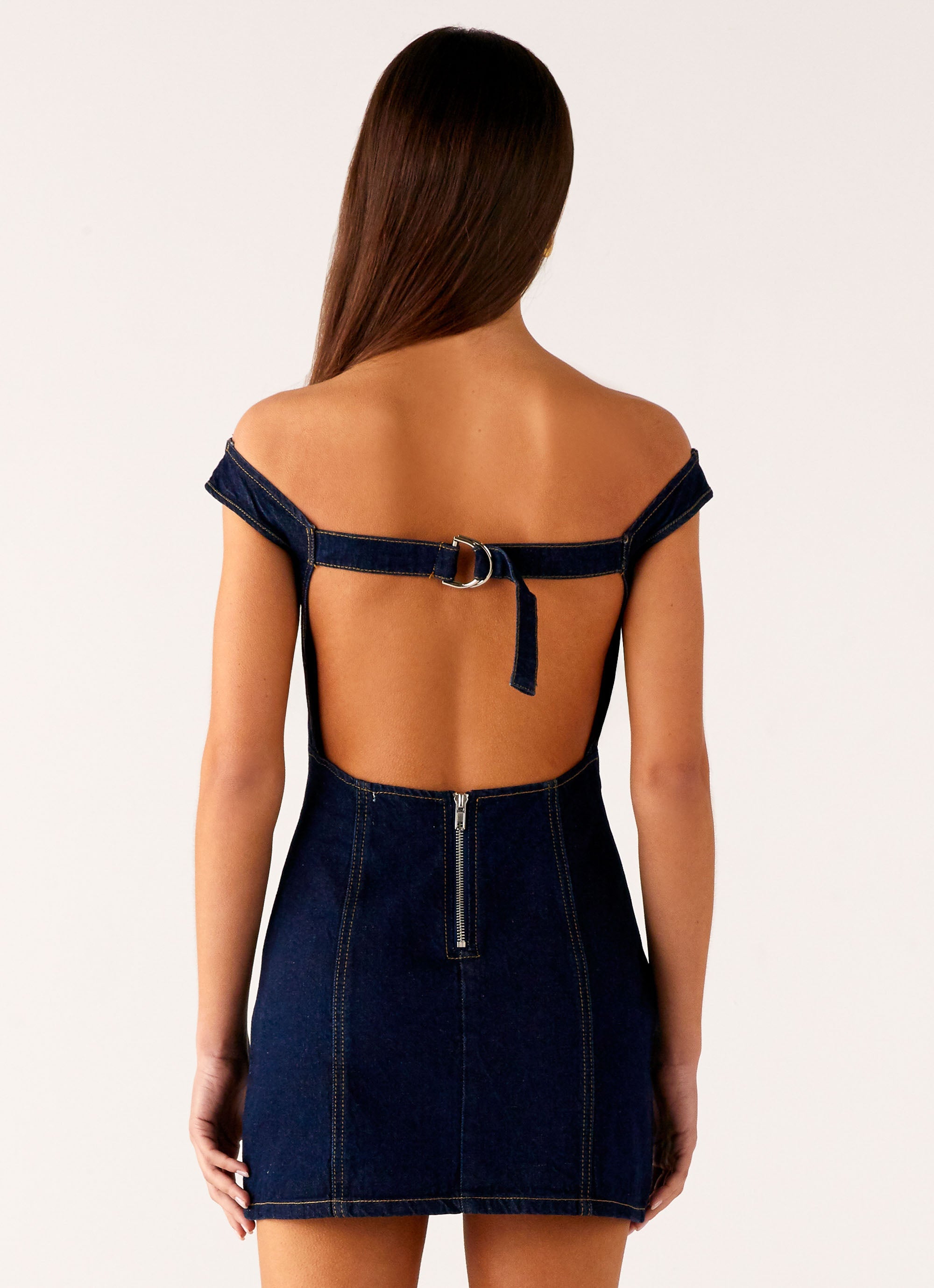 Bonnie Denim Mini Dress - Indigo – Peppermayo US