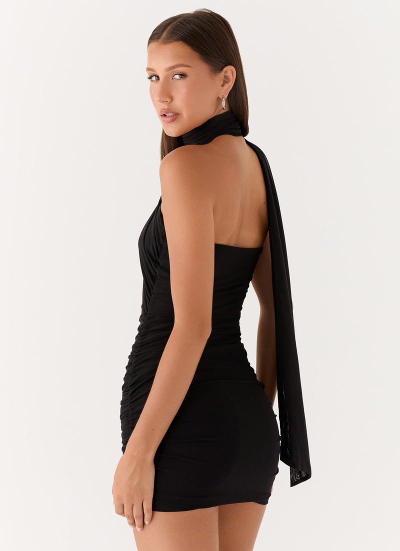 Breaking News Micro Mini Dress - Black