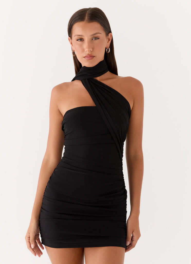Breaking News Micro Mini Dress - Black Black / US 18 Breaking News Micro Mini Dress - Black Black / US 18