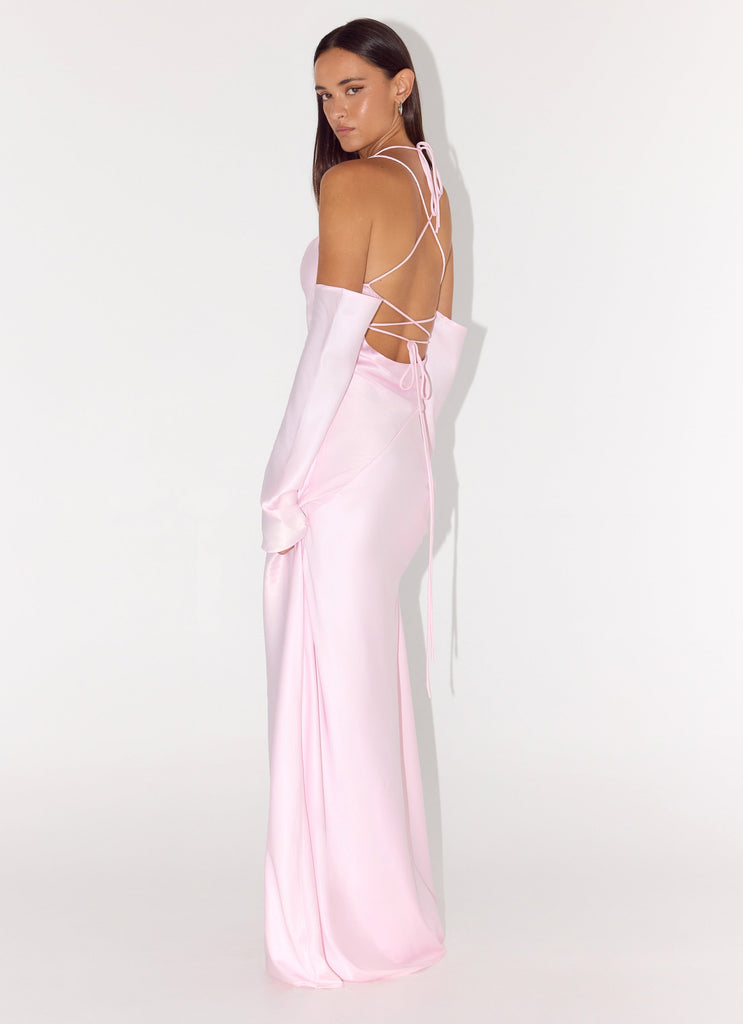 Breathe Me Long Sleeve Maxi Dress - Baby Pink Baby Pink / US 2 Breathe Me Long Sleeve Maxi Dress - Baby Pink Baby Pink / US 2