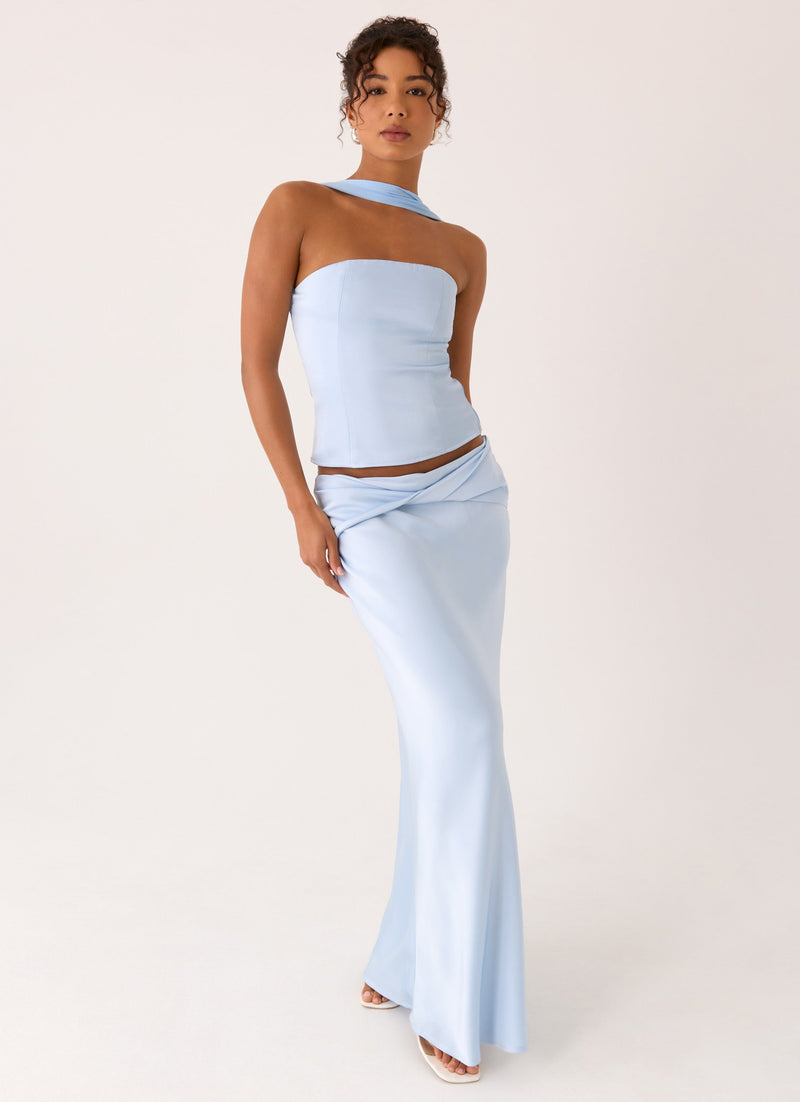 Bridgeta Maxi Skirt - Blue