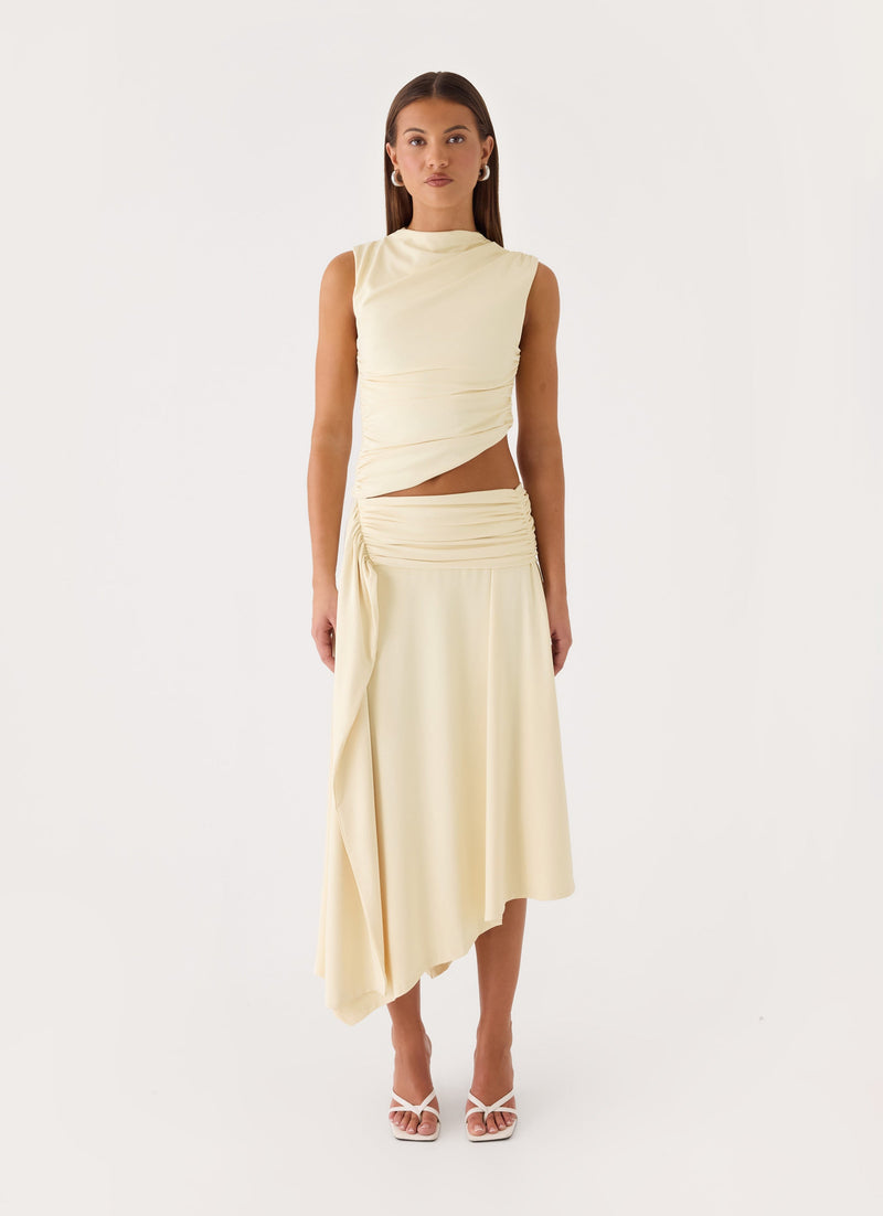 Briege Maxi Skirt - Yellow