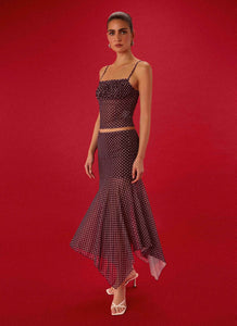 Buffy Maxi Skirt - Burgundy