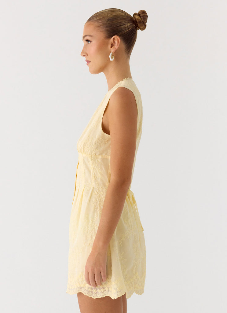 Burning Bright Mini Dress - Butter Yellow Butter Yellow / US 0 Burning Bright Mini Dress - Butter Yellow Butter Yellow / US 0
