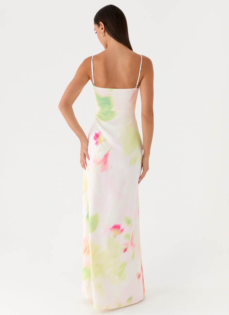 Burning Up Maxi Dress - Floral Romance