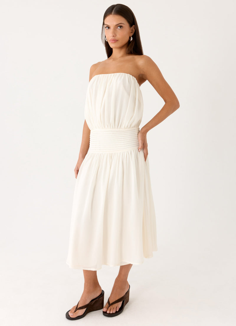 Calanthe Midi Dress - Ivory
