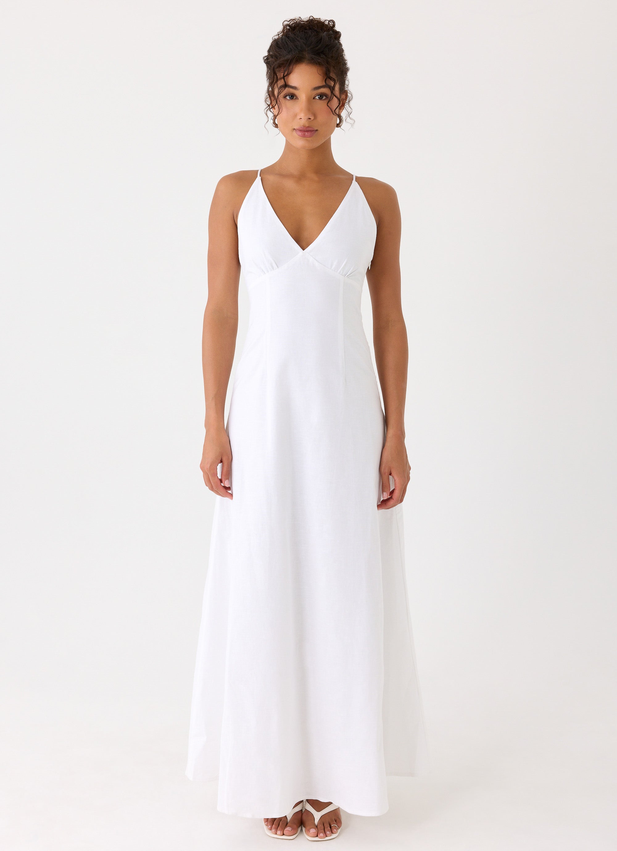 Calianna Linen Maxi Dress