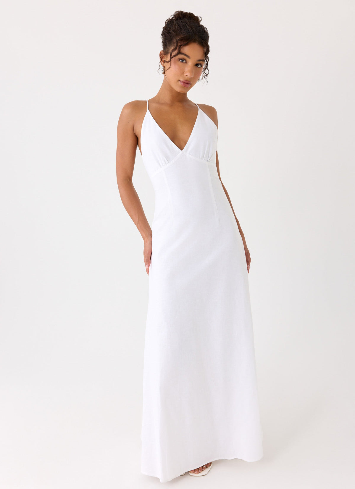 Calianna Linen Maxi Dress