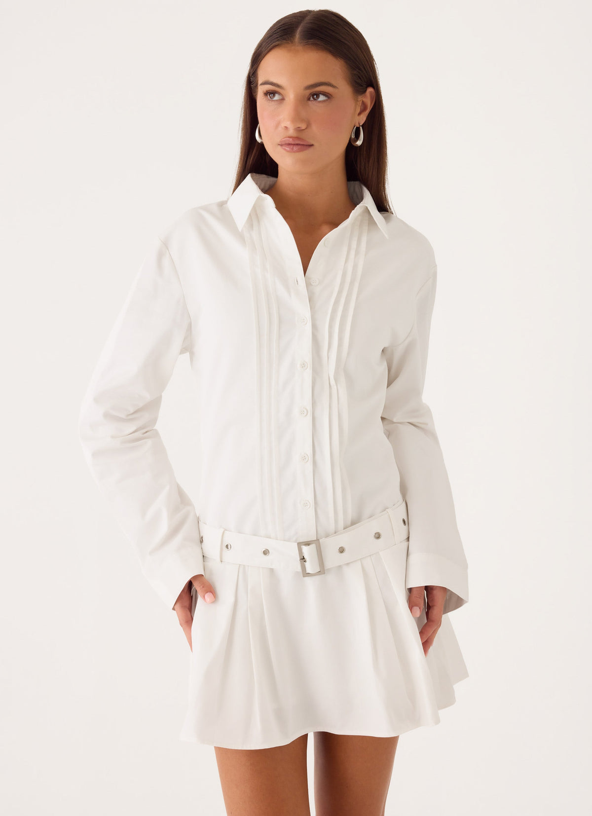 White Sorority Dress | Calipso Shirt Dress