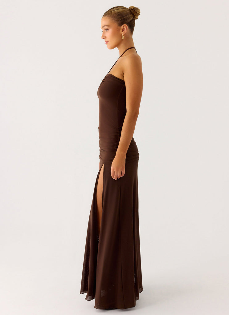bag wedding dress Callie Ruched Maxi Dress
