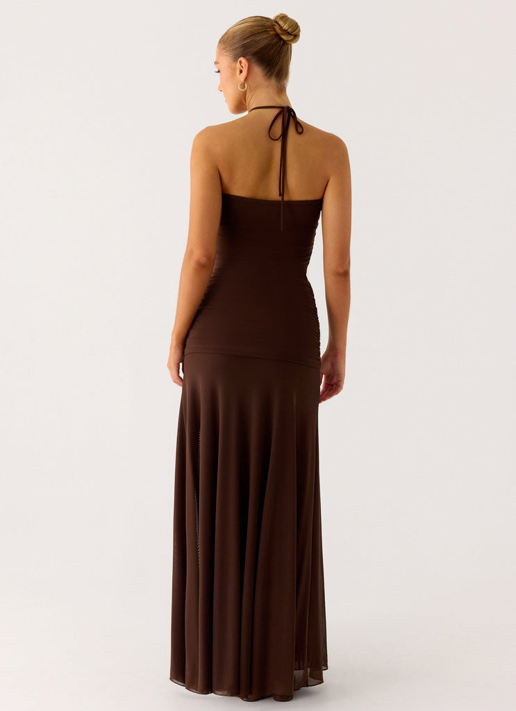 bag wedding dress La Lune Strapless Ruched Bodice Maxi Dress | Lemon | Dresses main image 1