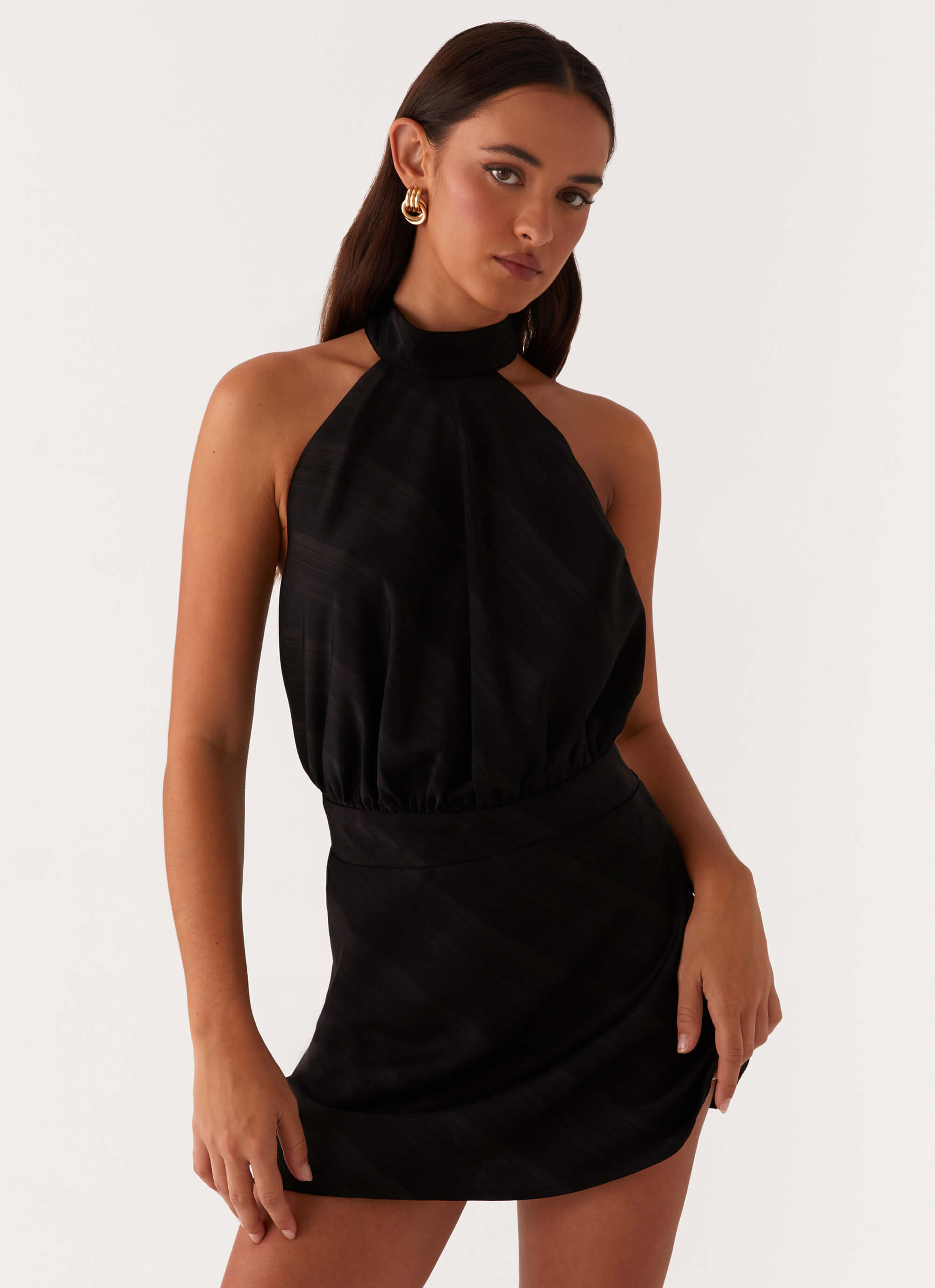 Camera Shy Mini Dress - Black Black / US 16 Camera Shy Mini Dress - Black Black / US 16