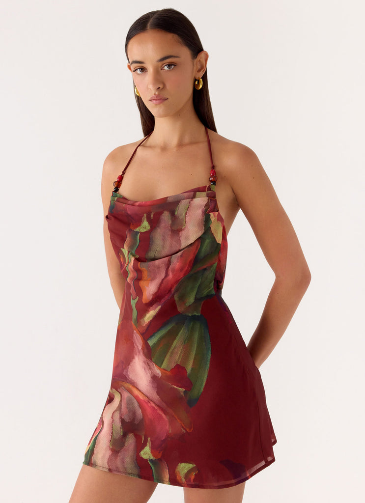 Camilla Cowl Mini Dress
