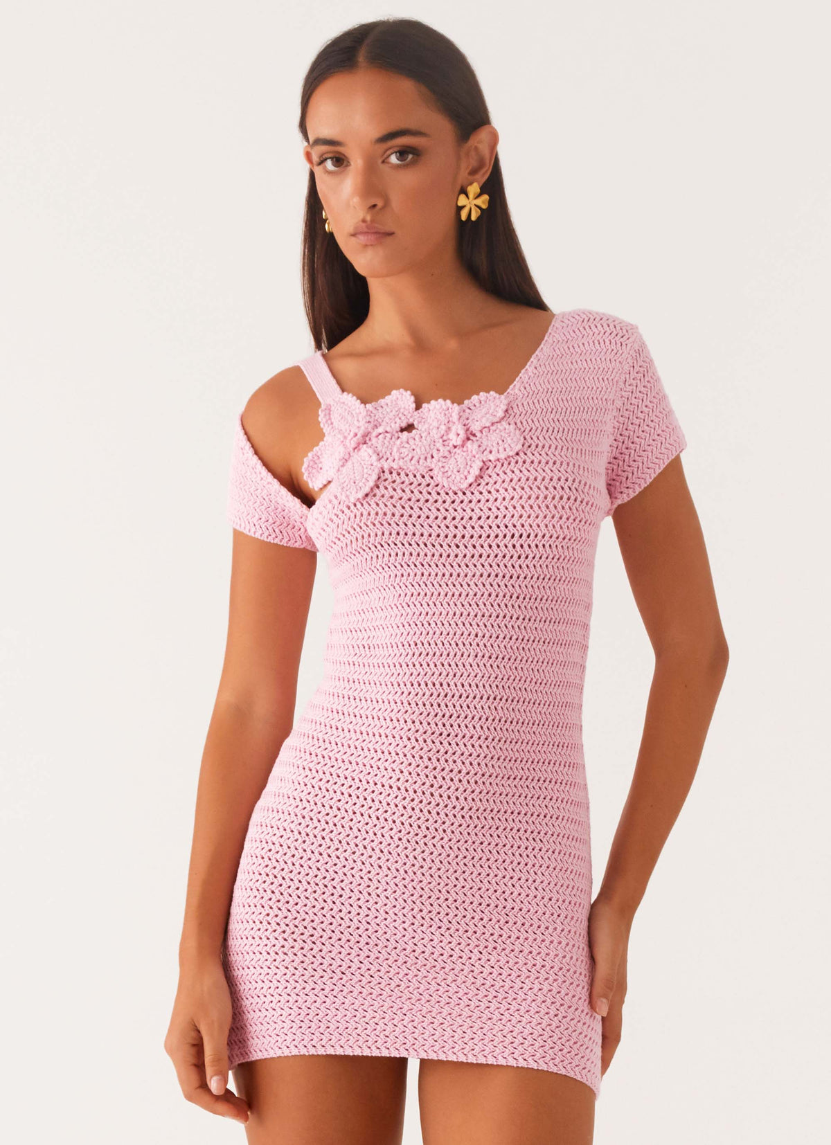 Camryn Crochet Mini Dress