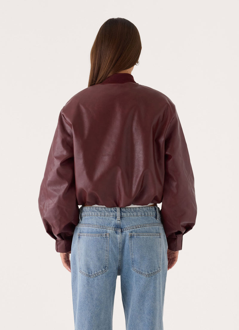 Canyon Bomber Jacket - Burgundy