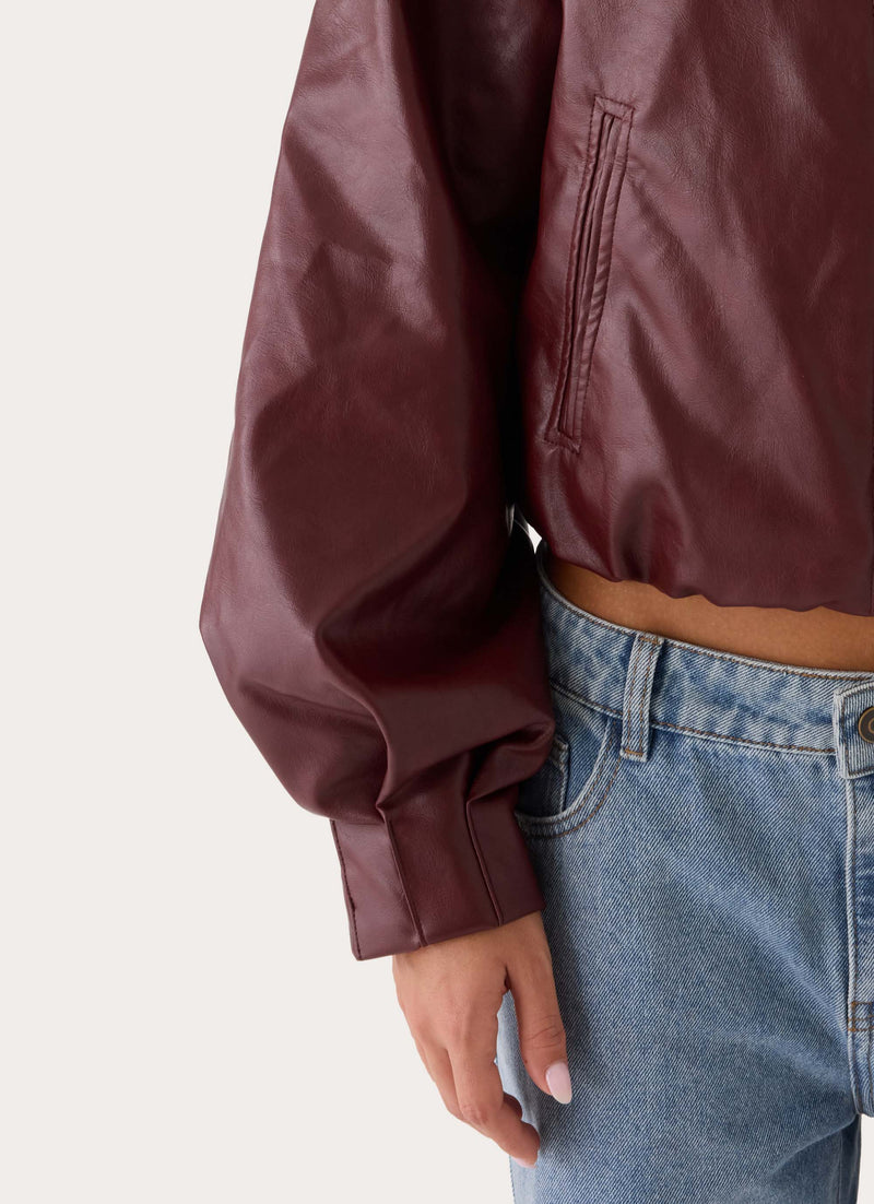 Canyon Bomber Jacket - Burgundy