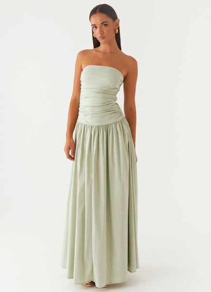 peppermayo gabriana maxi dress Carmel Size Alpha:UK-M Peppermayo Exclusive brunch bae Closing a slit in