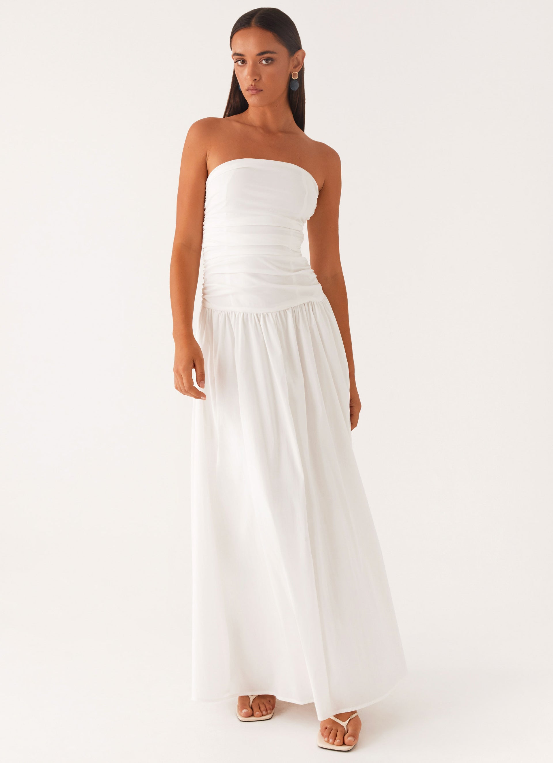 carmel strapless drop waist maxi dress Color:As photo(Purple) shopallclothing while the floor #Burlesque was a defining